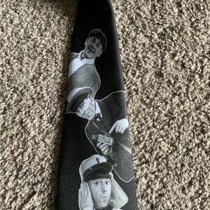 Classic Black Tie with Comedy Icons The Three Stooges